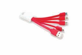 Cable conector USB con conectores para Iphone 5/6, tablets, MP3, mini y micro USB.