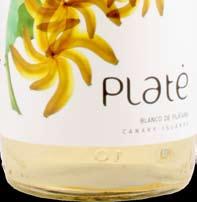 Platé blanco de plátano, es una deliciosa bebida obtenida por fermentación de los azucares presentes naturalmente en los Plátanos de Canarias (I.G.