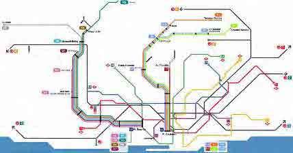 Any 2011 Font: Autoritat del Transport Metropolità (ATM) Mapa de la xarxa de FGC a l àmbit urbà de Barcelona.