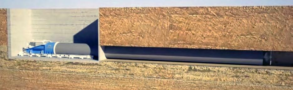95 Perforacion horizontal con escudo El sistema de Microtunel es controlado de manera remota para el hincado horizontal para tubería de concreto, acero y CTP debajo de la superficie, aplicado