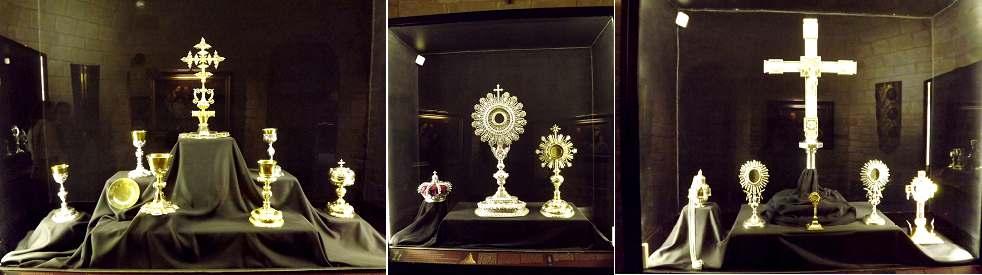plata y el Lignum Crucis regalo 1396 y 1410 rey de Aragón, de Valencia, de Mallorca, de Cerdeña y
