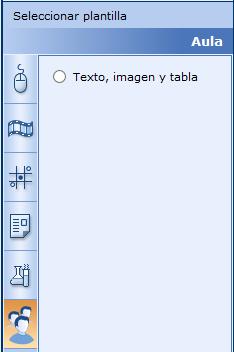 Plantilla disponibles Texto, imagen y tabla Texto, imagen y tabla: con esta plantilla se pueden combinar una imagen, texto y una tabla (hasta 3 columnas y 10