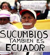 Junio 2005: Protestas en Orellana y Sucumbíos.