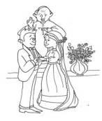 MATRIMONIO Según el designio original de Dios, el Matrimonio está ordenado a la comunión y al bien de los esposos, y a la procreación y educación de los hijos.