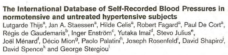 Tsuji I. et al. American Journal of Hypertension, 1997.