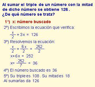 3. Aplicaciones Problemas que dan lugar a ecuaciones.