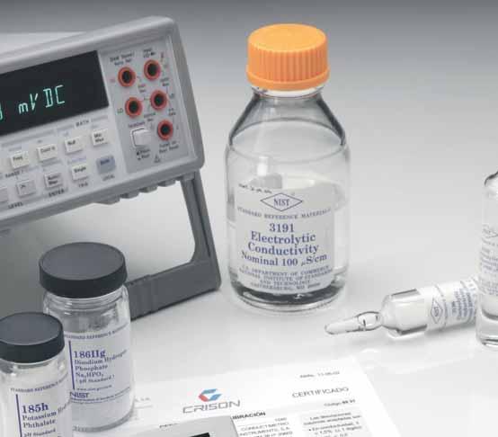 Certificados de calibración Crison dispone de un laboratorio de calibración propio donde se analizan todas las disoluciones producidas y los instrumentos que lo requieran, desde ph-metros hasta