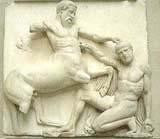Metopas del Partenón En las luchas