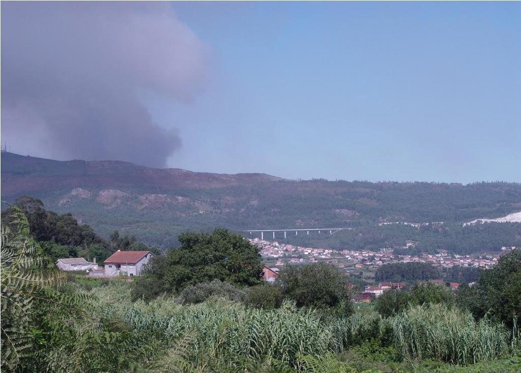 Incendio forestal, Galicia