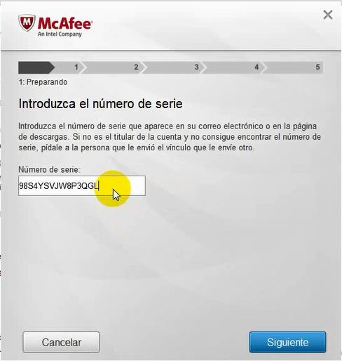 Descargando e instalando McAfee en el PC Windows Para continuar con la