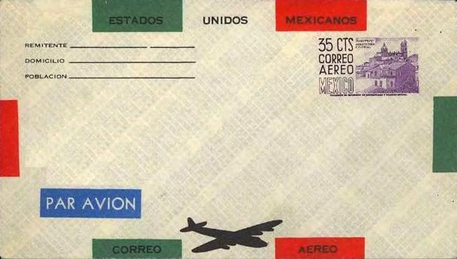 correo aéreo de 1950.