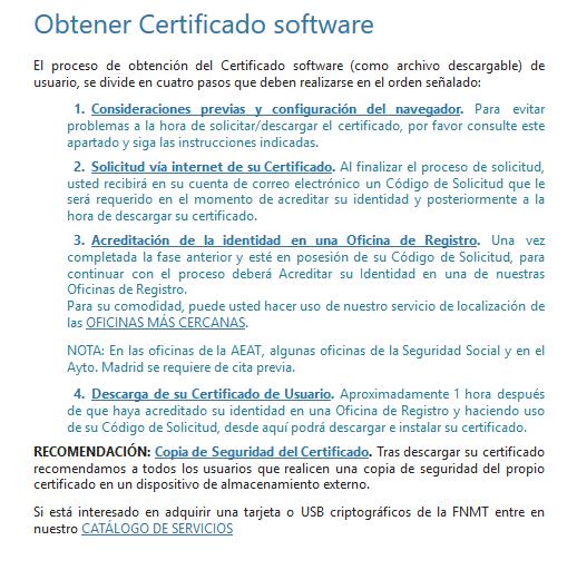 Este documento explica cómo solicitar un certificado de persona física de la FNMT-RCM. Éste puede solicitarse en software.