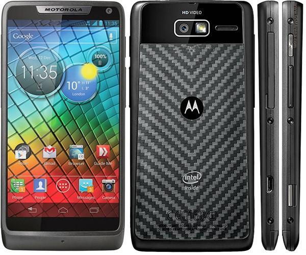 Motorola Razr XT919 Sistema Operativo Android 4.1.2 Jelly Bean Cámara de 8.0 megapixeles con flash e interna de 1.