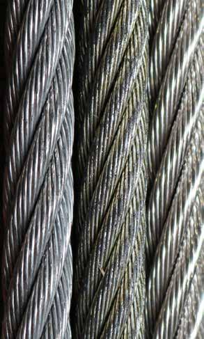 Torsión / Arollamiento Considerando el sentido de los alambres en el cordón y de los cordones en el cable, se pueden distinguir dos tipos de arrollamiento.