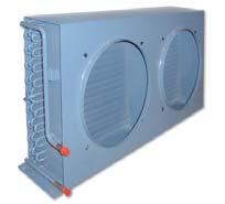 Repuestos Unidades Condensadoras Condensadores de aire con ventiladores AC o EC. [A C COND...] Dimensiones Modelo Ventil. sin ventiladores Rendto. (1) DT=15 K W Superf.