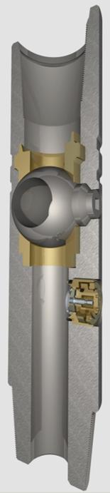 VALVULA DE CIRCULACION Integrada válvula bola y entrada lateral de inyección. Diseños disponibles: 5 TP NC50 4 ½ TP NC46 Longitud: 0.83 m Longitud para apriete: 0.