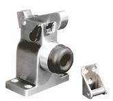 stopper for heavy doors with shock absorber and retainer / Tope de puerta