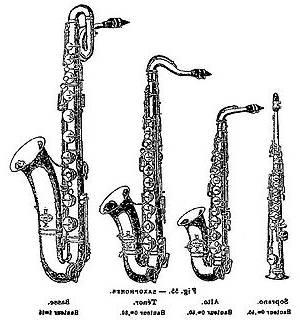 saxofón. Fue inventado por aldolphe sax a principios de la década de los años 1840.