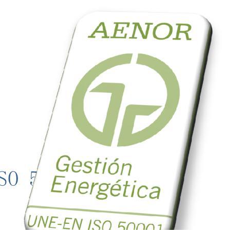 ÍNDICE 1. Datos generales de AENOR 2. Modelo Energético 3. Herramientas de Gestión. Familia ISO 50001. Normas Relacionadas. 4.