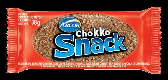 Arcor Chokko Snack TABLETAS La tableta con la