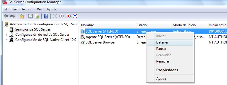 Para poder iniciarse y ejecutarse, cada servicio de SQL Server debe tener una cuenta de usuario que se configura durante la instalación.
