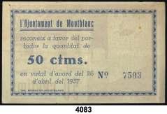 ....................... 90, F 4083 Montblanc. 5, 10, 50 céntimos (dos) y 1 peseta (dos). (T. 1765 a 1768 y 1770 a 1771).