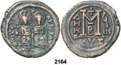 2162 (570-571). Justino II y Sofía. Nicomedia. Follis. (Ratto 849) (S. 369). An