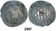 FELIPE II (1556-1598) 2385 s/d. Girona. 1 diner. (Cal. 825). MBC/MBC+. Est. 15......................... 9, 2386 s/d. Perpinyà. Sou.