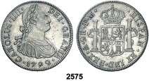 (Cal. 916). Rara. BC-. Est. 50................... 30, F 2574 1795. Guatemala. M. 2 reales. (Cal. 918). Rayitas en forma de aspa en anverso. Rara. (MBC-).