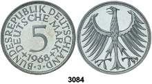 F (Stuttgart). 5 marcos. (Kr. 112.1). Proof. Est. 25...................... 18, 3089 1973. J (Hamburgo). 5 marcos. (Kr. 112.1). Proof. Est. 25..................... 18, 3090 1974.