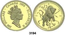 .............. 650, F 3194 1998. Isabel II. 200 dólares. (Fr. 40). AU. Legendario búfalo blanco.
