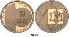 F 3435 ISRAEL. 1983. 10 sheqalim. (Fr. 20). AU. 35º Aniversario de la Declaración de Independencia. Proof. Est. 800................................... 650, F 3436 1985.