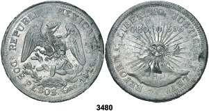 CU. EBC/EBC+. Est. 25................ 15, 3471 1910. (México). 1 centavo. (Kr. 415). CU. EBC-. Est. 6..................... LIBRE 3472 1963. (México). 20 centavos. (Kr. 440). CU. S/C-. Est. 9.