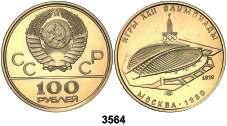 700......... 600, F 3564 1979. 100 rublos. (Fr. 189). AU. Juegos Olímpicos - Moscú 80. Proof.