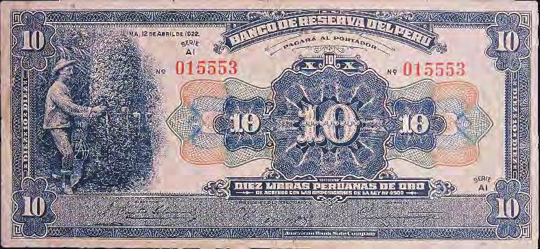 Billetes emitidos por el Banco Central de Reserva del Perú