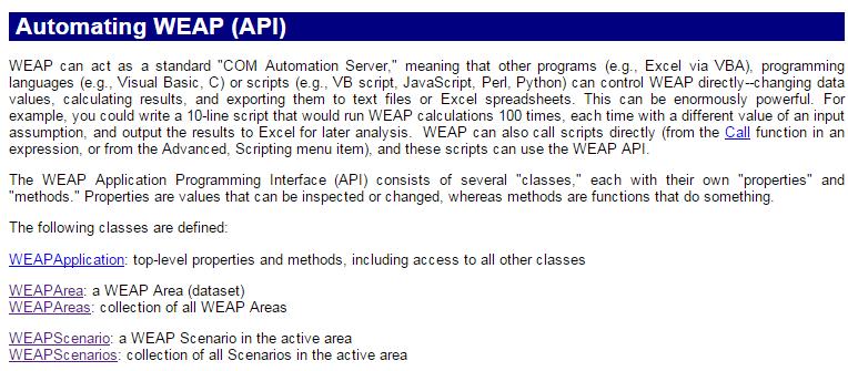 Utilizar datos de Simgen en WEAP Cada modelo generado con simgen, puede ser utilizado en WEAP para evaluar el
