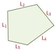 En este caso, se divide el polígono en N triángulos y el área del polígono será la suma del área de esos N triángulos. En la grafica, se divide el polígono en N triángulos (h 1, h 2, h 3,, h N ).
