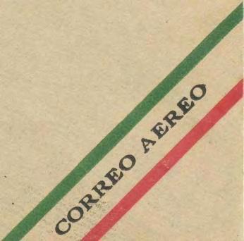 sobres de correo aéreo de 1923 a 1934.