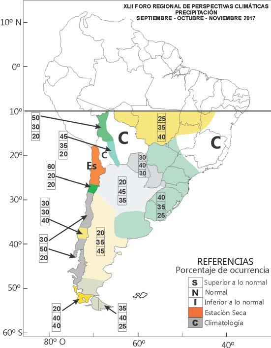 OTROS FORZANTES REGIONALES El Atlántico sudoccidental cercano a las costas de Uruguay y Argentina se encuentra desde hace varios meses con anomalías positivas de temperatura de superficie del mar
