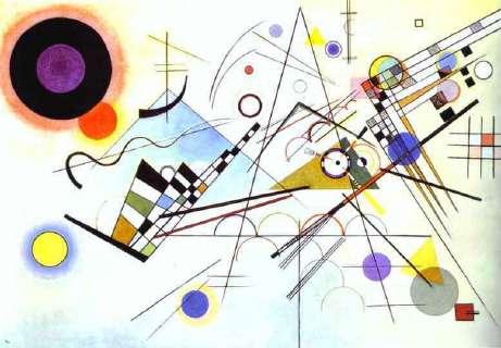 Composición VIII.Wassily Kandinsky. 1923. Castillo y Sol. Paul Klee.