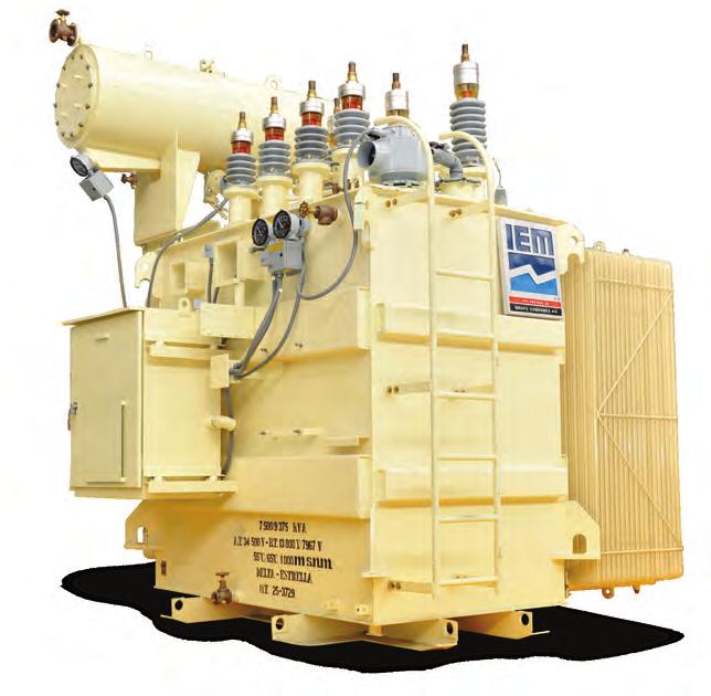 TRANSFORMADORES Transformadores de Mediana potencia Capacidades desde 5,000 kva. En alta tensión hasta 115 kv.