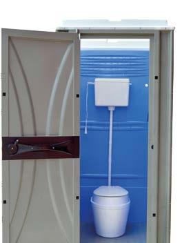 41 WC Portátiles: wc en red SISTEMA DE VENTILACIÓN 1 Paredes lisas para facilitar la limpieza del WC, rendijas de ventilación preparadas para mantener el flujo de aire en cualquier situación