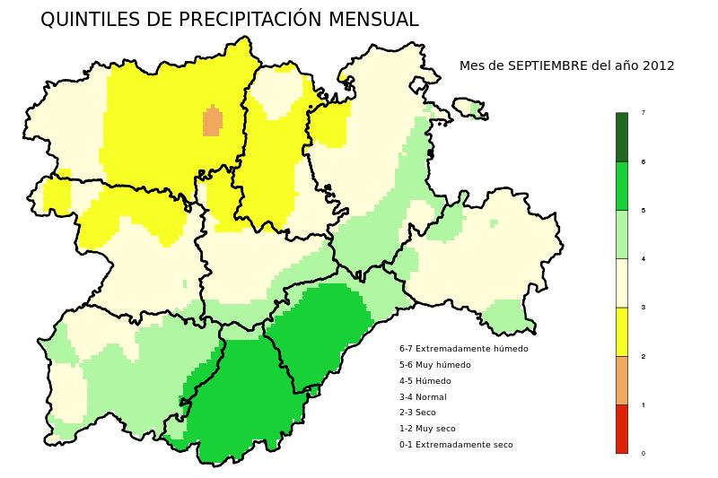 Información Climatológica Mensual de Castilla y León Septiembre 212 AEMET Prohibida su