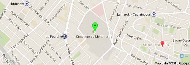 A escasos metros de este lugar encontramos Place du Tertre, Au rendez vous des Amis y Barrio de Montmartre. Palais de Chaillot Ruta desde Espace Dali hasta Palais de Chaillot.