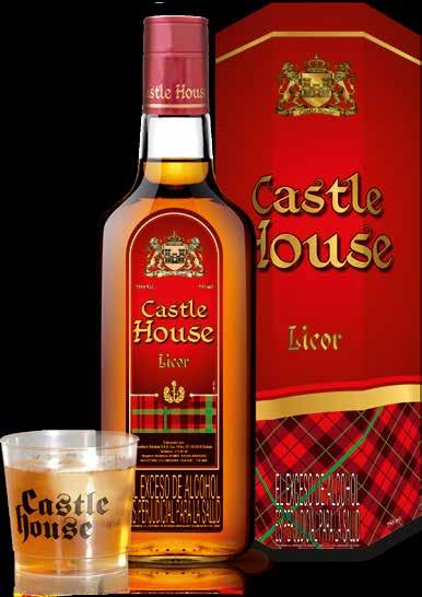 LICORES LICOR CASTLE HOUSE Es un licor de whisky joven, elaborado a