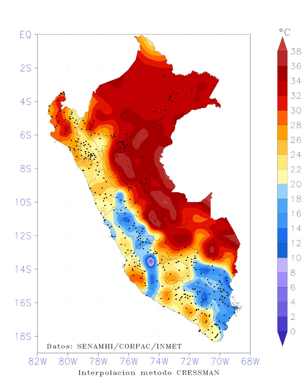 BOLETÍN SEMANAL DE TEMPERATURAS MÁXIMAS Y MÍNIMAS DEL AIRE / Del 15 al 21 de Agosto de 2016 Promedio de Temperaturas Máximas del Aire OBSERVACIONES: Los valores más elevados de la temperaturas