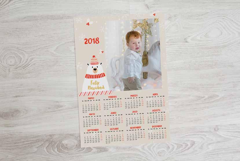 calendario fotográfico papel químico diseños disponibles en el software ATL Manager Calendario Calendario anual con foto.