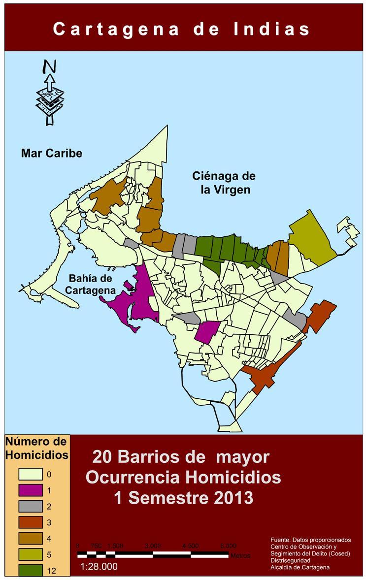 Semestre de 2013  20 Barrios de Mayor