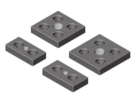 536110 0,03 Placas base Inyección de zinc, color negro End plates Die-cast zinc,