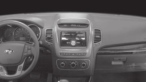 INSTALLATION INSTRUCTIONS FOR PART 95-7355B KIT FEATURES Double DIN radio provision Painted matte black APPLICATIONS Kia Sorento 2014-2015 (excluding factory NAV equipped vehicles) 95-7355B Table of